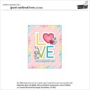 Lawn Fawn, lawn cuts/ Stanzschablone, giant outlined love