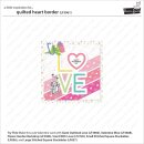 Lawn Fawn, lawn cuts/ Stanzschablone, quilted heart border
