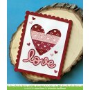 Lawn Fawn, lawn cuts/ Stanzschablone, quilted heart border