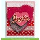 Lawn Fawn, lawn cuts/ Stanzschablone, quilted heart border