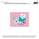 Lawn Fawn, lawn cuts/ Stanzschablone, checkered hearts backdrop: landscape