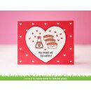 Lawn Fawn, lawn cuts/ Stanzschablone, checkered hearts backdrop: landscape
