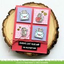 Lawn Fawn, clear stamp, valentine mice