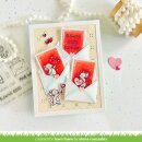 Lawn Fawn, clear stamp, valentine mice