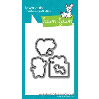 Lawn Fawn, lawn cuts/ Stanzschablone, valentine mice
