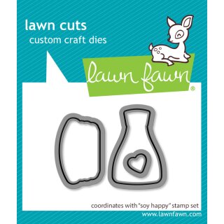 Lawn Fawn, lawn cuts/ Stanzschablone, soy happy