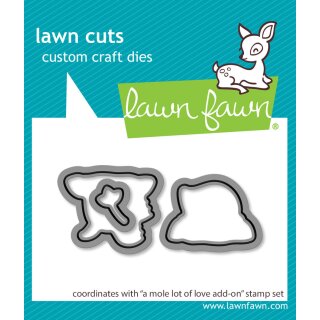 Lawn Fawn, lawn cuts/ Stanzschablone, a mole lot of love...