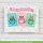 Lawn Fawn, clear stamp, critter conversation hearts