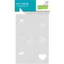 Lawn Fawn, coloring stencils, critter conversation hearts