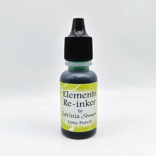 Lavinia Stamps, Elements Premium Dye Ink - Re-Inker - Lime Punch