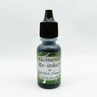 Lavinia Stamps, Elements Premium Dye Ink - Re-Inker - Pixie Green