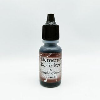 Lavinia Stamps, Elements Premium Dye Ink - Re-Inker - Henna