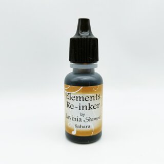 Lavinia Stamps, Elements Premium Dye Ink - Re-Inker - Sahara