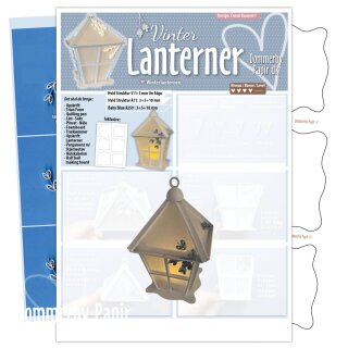 Dommerby Papir, Quilling Anleitung - Winterlaternen