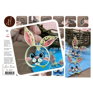 Hanne Olesen, Quilling Anleitung - Hasen/ Kanninchen