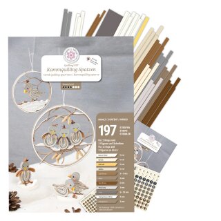 papier + ideen, Quilling KIT, Spatzen im Winter