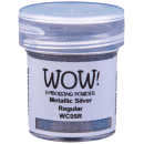 WOW! Embossing Powder, Metallic Silver Regular, 15 ml