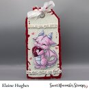 Sweet November Stamps, clear stamp, February Amethyst Dragon
