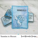 Sweet November Stamps, clear stamp, March Aquamarine Dragon
