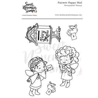 Sweet November Stamps, clear stamp, Fairwee Happy Mail