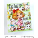 Sweet November Stamps, clear stamp, Lila