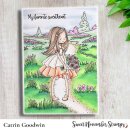 Sweet November Stamps, clear stamp, Ruffles and Roses