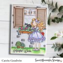 Sweet November Stamps, clear stamp, Ruffles and Roses