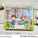 Sweet November Stamps, clear stamp, Front Porch Spring Decor