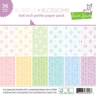Lawn Fawn, blissful blossoms petite paper pack ,...