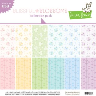 Lawn Fawn, blissful blossoms collection pack,...