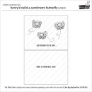 Lawn Fawn, clear stamp, henrys build-a-sentiment: butterfly