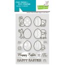 Lawn Fawn, clear stamp + stencil, stamp n stencil easter...