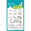 Lawn Fawn, clear stamp, a mole lot of flowers