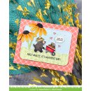 Lawn Fawn, clear stamp, a mole lot of flowers