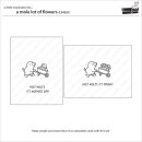 Lawn Fawn, clear stamp, a mole lot of flowers