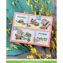 Lawn Fawn, clear stamp, a mole lot of flowers