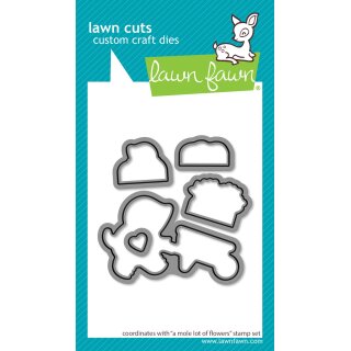 Lawn Fawn, lawn cuts/ Stanzschablone, a mole lot of flowers