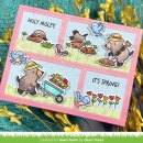 Lawn Fawn, clear stamp, all the garden hats