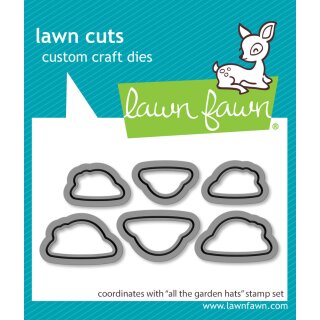 Lawn Fawn, lawn cuts/ Stanzschablone, all the garden hats