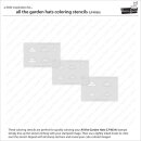Lawn Fawn, coloring stencils, all the garden hats