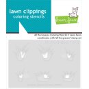 Lawn Fawn, coloring stencils, all the grasses
