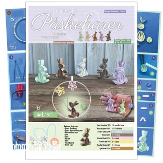 Dommerby Papir, Quilling Anleitung - Osterhasen