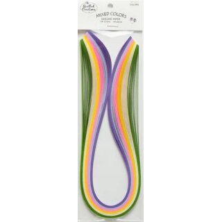 Quilled Creations, Paper Stripes, Spring Colors Quilling Paper 1/4" (6mm)