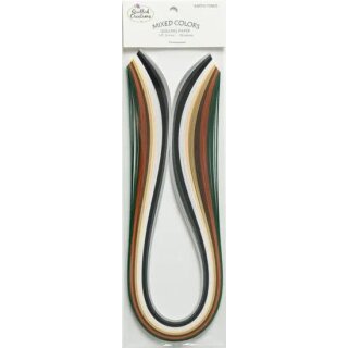Quilled Creations, Paper Stripes, Earthtone Colors Quilling Paper 1/4" (6mm)
