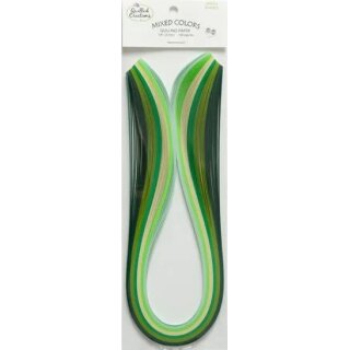 Quilled Creations, Paper Stripes, Green Shades Quilling...