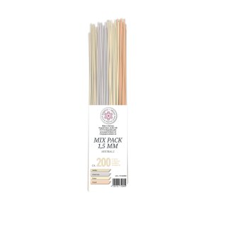 papier + ideen, Quilling Papierstreifen MIX Neutral 2,...