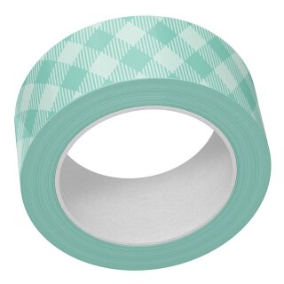 Lawn Fawn, aqua gingham washi tape