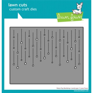 Lawn Fawn, lawn cuts/ Stanzschablone, rainy day backdrop: landscape