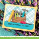 Lawn Fawn, clear stamp, henrys build-a-sentiment: tools