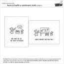 Lawn Fawn, clear stamp, henrys build-a-sentiment: tools